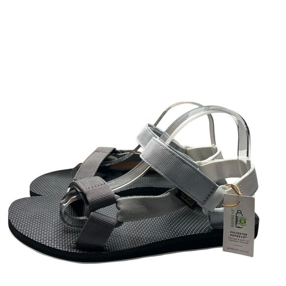 Teva Gray and White Sandals men’s 9 original universal ankle strap athletic main image 5